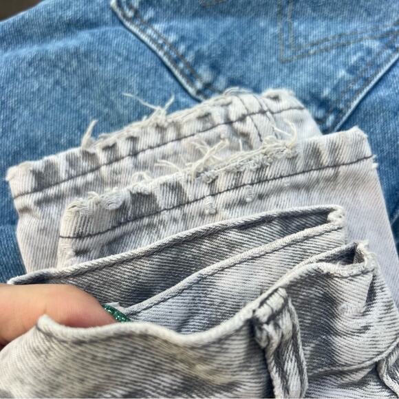 Vintage 80s Stefano Gray Acid Wash High Rise Taper Ankle Jeans 24" WAIST - Picture 6 of 7